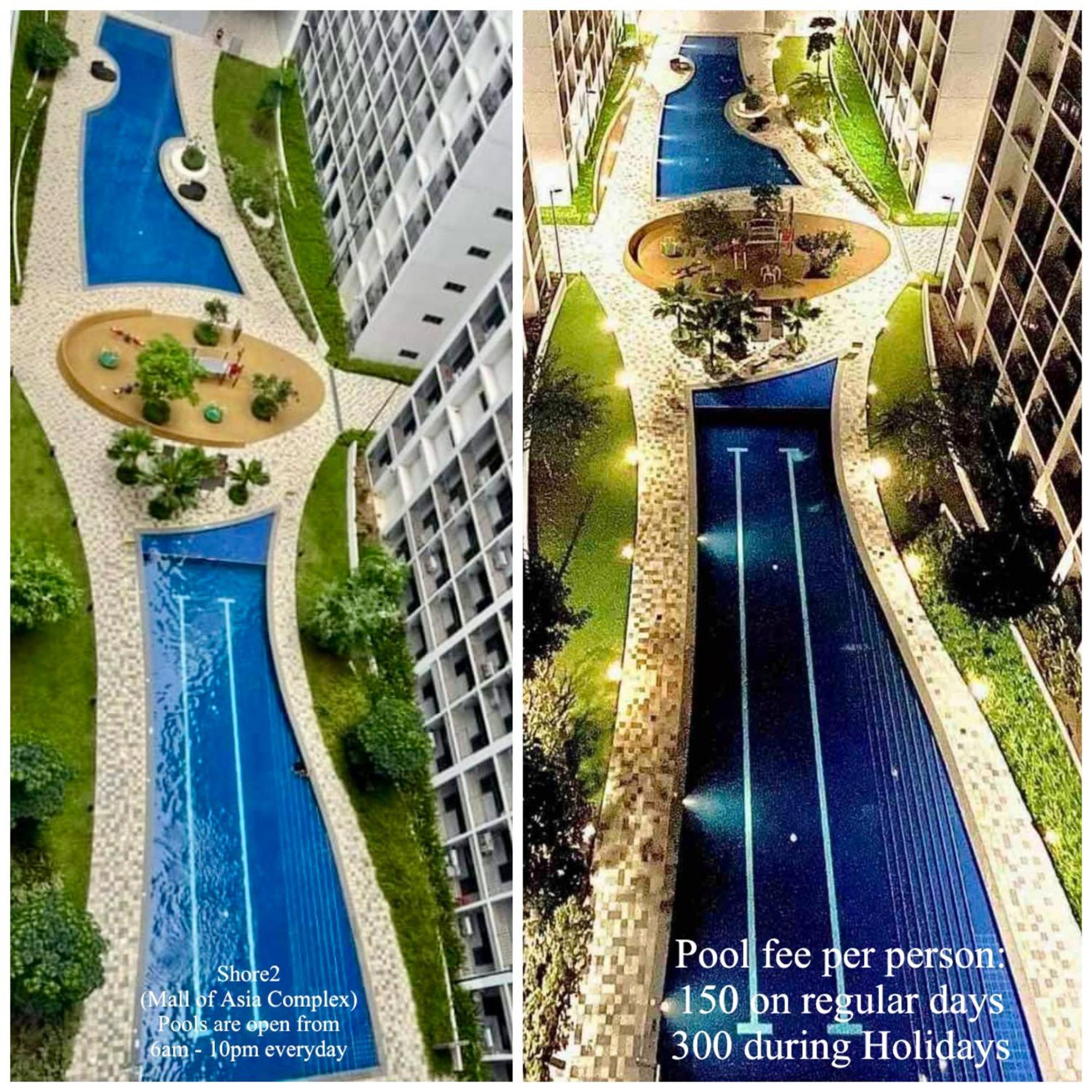 2 Side-By-Side P00L Front Condos, 6 Beds, 2 Cr, 2 Kitchen For 10 Guests At Moa Manila Zewnętrze zdjęcie